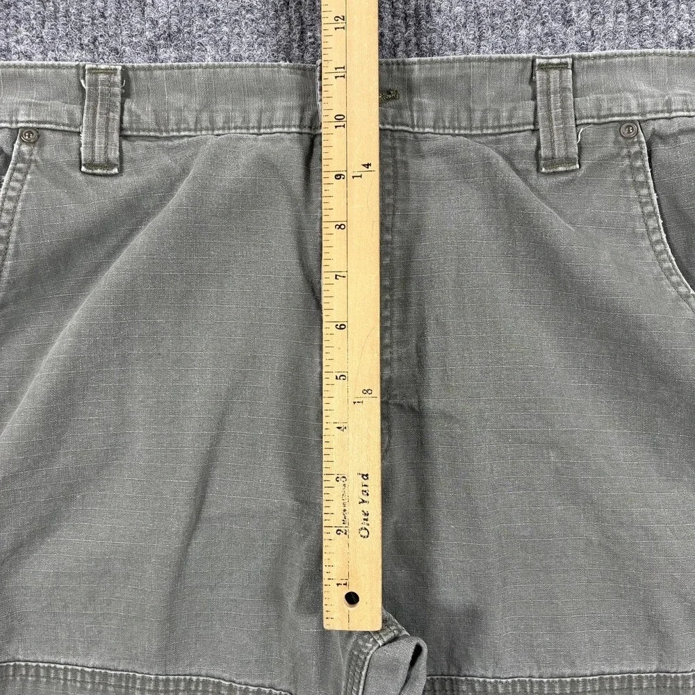 Carhartt Cargo Pants Mens 40x30 Green Canvas Relaxed Fit Utility Workwear